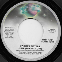 Pointer Sisters Jump (For My Love) USED VINYL 7INCH 45 RPM SINGLE STYRENE