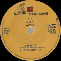 Frank Sinatra My Way USED VINYL 7INCH 45 RPM STEREO REISSUE