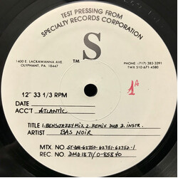 Bas Noir Shoo-B-Doo (Remixes) USED VINYL 12INCH TEST PRESSING