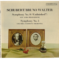Franz Schubert / Bruno Walter Symphony No. 8 ("Unfinished"), Symphony No. 5 Vinyl LP USED