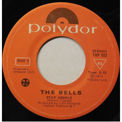 The Bells (2) Fly Little White Dove, Fly / Stay Awhile USED VINYL 7INCH 45 RPM SINGLE REISSUE