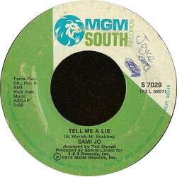 Sami Jo Tell Me A Lie VINYL 7" USED