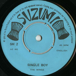 The Wings Single Boy / Gone With The Sun VINYL 7" USED