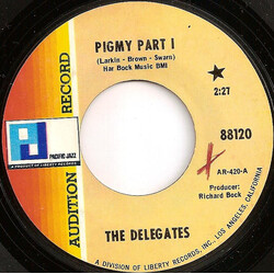 Billy Larkin And The Delegates Pigmy Part I USED VINYL 7INCH 45 RPM SINGLE PROMO STYRENE