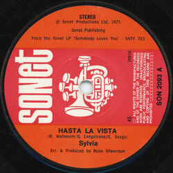 Sylvia Vrethammar Hasta La Vista USED VINYL 7INCH 45 RPM SINGLE