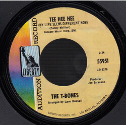 The T-Bones Tee Hee Hee (My Life Seems Different Now) USED VINYL 7INCH 45 RPM SINGLE PROMO STYRENE