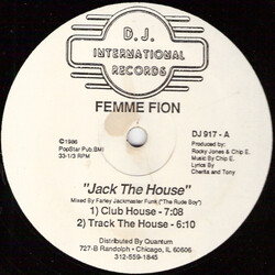 Femme Fion Jack The House USED VINYL 12INCH 33 S RPM