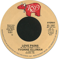 Yvonne Elliman Love Pains USED VINYL 7INCH 45 RPM SINGLE