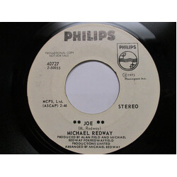 Mike Redway Joe / Lovely Evening USED VINYL 7INCH 45 RPM SINGLE PROMO