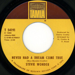 Stevie Wonder Never Had A Dream Come True USED VINYL 7INCH 45 RPM