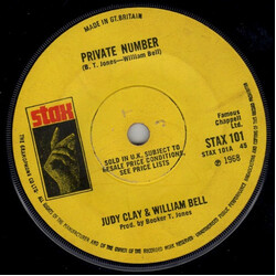 Judy Clay / William Bell Private Number USED VINYL 7INCH SINGLE