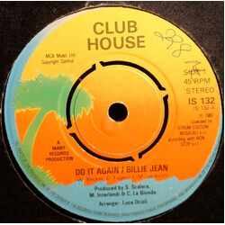 Club House Do It Again / Billie Jean USED VINYL 7INCH 45 RPM SINGLE