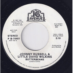 Johnny Russell (2) / Little David Wilkins Butterbeans USED VINYL 7INCH 45 RPM PROMO