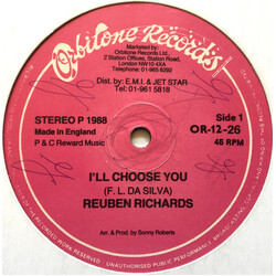 Reuben Richards I'll Choose You Vinyl 12" USED