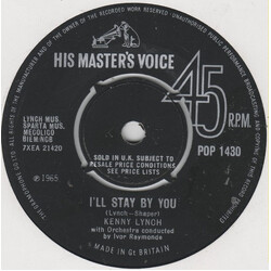 Kenny Lynch I'll Stay By You USED VINYL 7INCH 45 RPM SINGLE