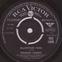 Richard Harris MacArthur Park VINYL 7" USED