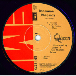 Queen Bohemian Rhapsody USED VINYL 7INCH 45 RPM SINGLE STEREO