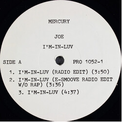Joe I'm-In-Luv USED VINYL 12INCH 33 S RPM PROMO