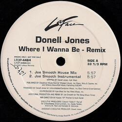 Donell Jones Where I Wanna Be (Remix) USED VINYL 12INCH 33 S RPM PROMO