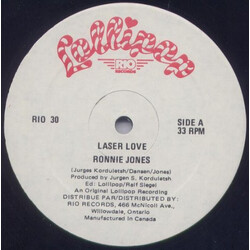 Ronnie Jones Laser Love VINYL 12" USED