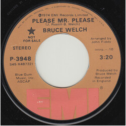 Bruce Welch Please Mr. Please USED VINYL 7INCH 45 RPM SINGLE PROMO STEREO