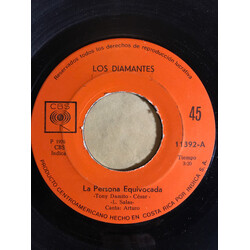 Los Diamantes La Persona Equivocada / A Puntarenas USED VINYL 7INCH 45 RPM