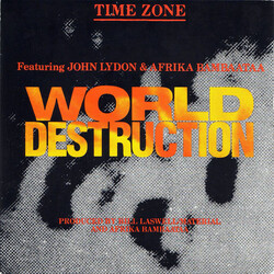 Time Zone / John Lydon / Afrika Bambaataa World Destruction VINYL 7" USED