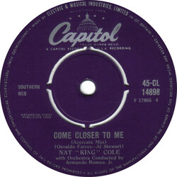 Nat King Cole Come Closer To Me = Acercate Mas USED VINYL 7INCH 45 RPM REISSUE