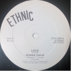 Ronnie Davis Love Vinyl 12" USED
