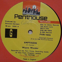 Wayne Wonder Emptiness Vinyl 12" USED