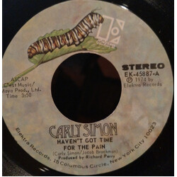 Carly Simon Haven't Got Time For The Pain USED VINYL 7INCH 45 RPM SINGLE