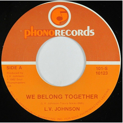 L. V. Johnson We Belong Together / Danny Boy Vinyl 7" USED