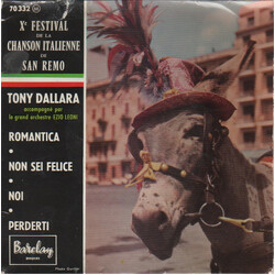 Tony Dallara Xème Festival De La Chanson Italienne De San Remo USED VINYL 7INCH 45 RPM EP