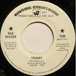 Rod McKuen Trashy / Look Away USED VINYL 7INCH 45 RPM PROMO