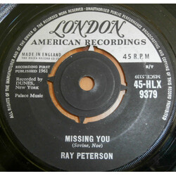 Ray Peterson Missing You USED VINYL 7INCH 45 RPM SINGLE