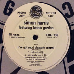 Simon Harris / Lonnie Gordon (I've Got Your) Pleasure Control VINYL 12" USED