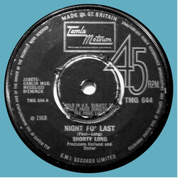 Shorty Long (2) Night Fo' Last USED VINYL 7INCH 45 RPM SINGLE MONO