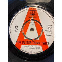 Poco (3) You Better Think Twice USED VINYL 7INCH 45 RPM SINGLE PROMO STEREO