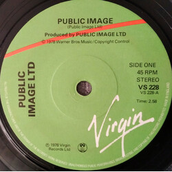 Public Image Limited Public Image USED VINYL 7INCH 45 RPM SINGLE STEREO