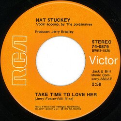 Nat Stuckey Take Time To Love Her USED VINYL 7INCH 45 RPM SINGLE