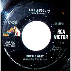 Dottie West Like A Fool / Everything's A Wreck (Since You're Gone) USED VINYL 7INCH SINGLE 45 RPM