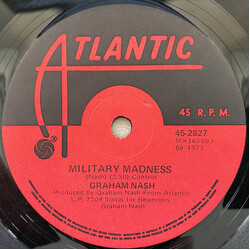 Graham Nash Military Madness USED VINYL 7INCH 45 RPM