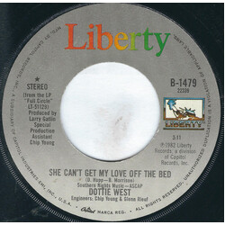 Dottie West She Can't Get My Love Off The Bed USED VINYL 7INCH 45 RPM