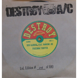 Dub Gabriel / Ranking Joe Freedom Fighter USED VINYL 7INCH 45 RPM LIMITED EDITION