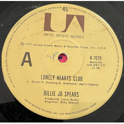 Billie Jo Spears Lonely Hearts Club USED VINYL 7INCH 45 RPM SINGLE