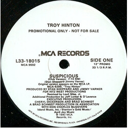 Troy Hinton Suspicious VINYL 12" USED
