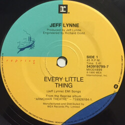 Jeff Lynne Every Little Thing USED VINYL 7INCH 45 RPM SINGLE