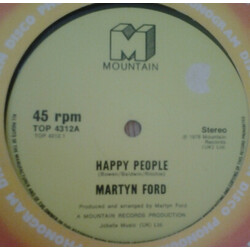 Martyn Ford Happy People USED VINYL 12INCH 45 RPM SINGLE STEREO