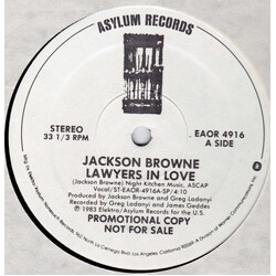 Jackson Browne Lawyers In Love VINYL 12" USED