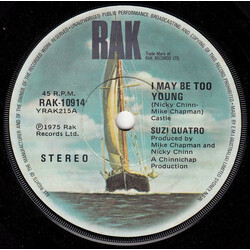 Suzi Quatro I May Be Too Young USED VINYL 7INCH 45 RPM SINGLE STEREO